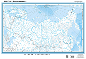 Настенная контурная карта. Россия. Физическая карта (с QR-кодом) Настенная контурная карта. Россия. Физическая карта (с QR-кодом)